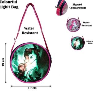 cute girls unicorn light shoulder bag